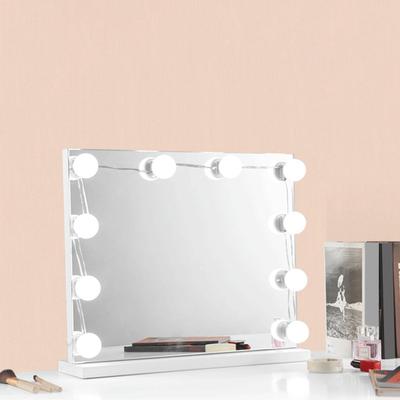 1 sada samolepícího make-upového světla jednotné světlo ABS 9 úrovní jasu DIY LED toaletní zrcadlová lampa pro domácnost