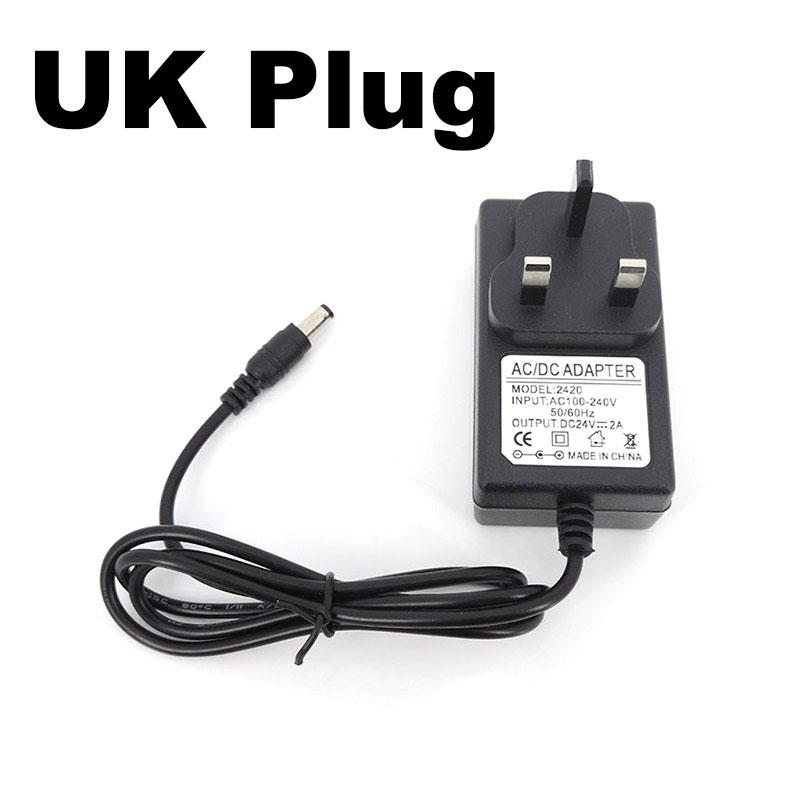 AC To DC 24V 24 Volt 2A 2000ma Power Supply Adapter Transformer Charger AU UK EU For Nail Dryer Art Phototherapy Lamp Light