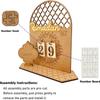 Eid Mubarak Adventskalender aus Holz für Ramadan Countdown Datumsverfolger 2026 Islamischer Feiertag DIY Geschenk für Kinder