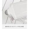 Yamazaki Body-Shaped Ironing Board, Aluminum Coated, Approx. 35.6" x 14.7" x 10.9" (90 x 37 x 25-30.9 cm), Button Press Function, 13 Height Adjustment