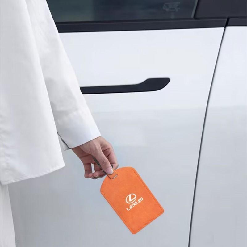 Suede Leather Car Smart NFC Card Key Case Full Cover Shell Holder Protector For Lexus CT ES GS NX IS250 CT200h IS300h ES300hBD6 