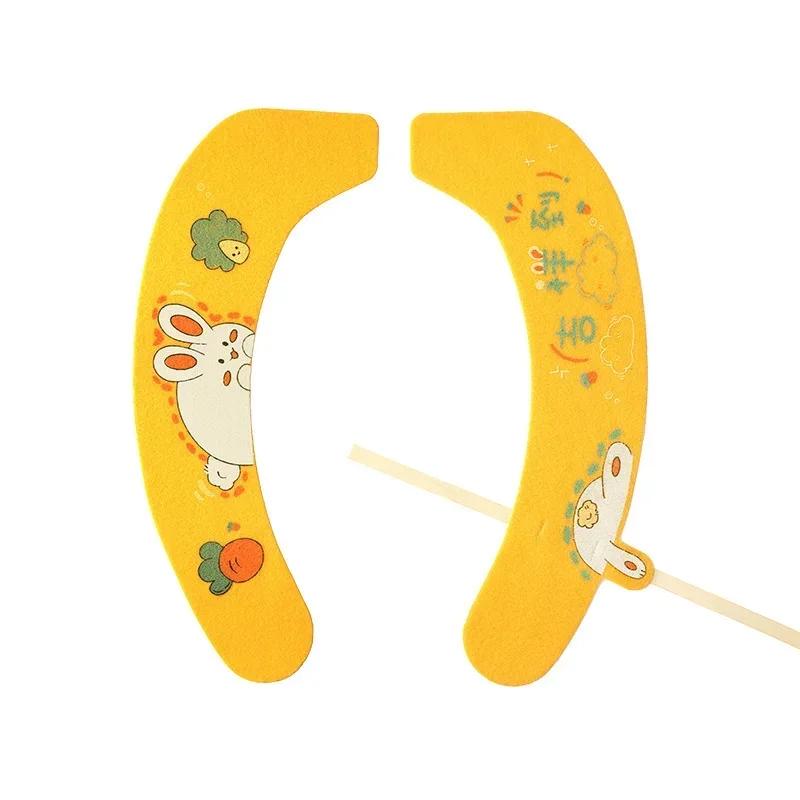 Household Bathroom Lavatory Cover Set Pedestal Cartoon WC Toilet Sticky Seat Pad Washable Universal Toilet Seat Cover Cushion