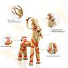 Christmas Straw Ornaments 16.1inch Tall Swedish Straw-Woven Goat Yule Decoration Tradition Gift for Home Birthday Party Outdoor Indoor Decor