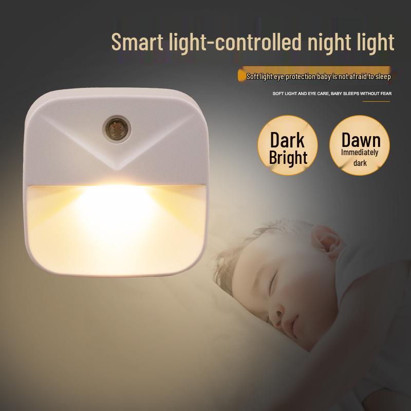 Smart Sensor LED Bedside Lamp - Creative Energy-Saving Night Light