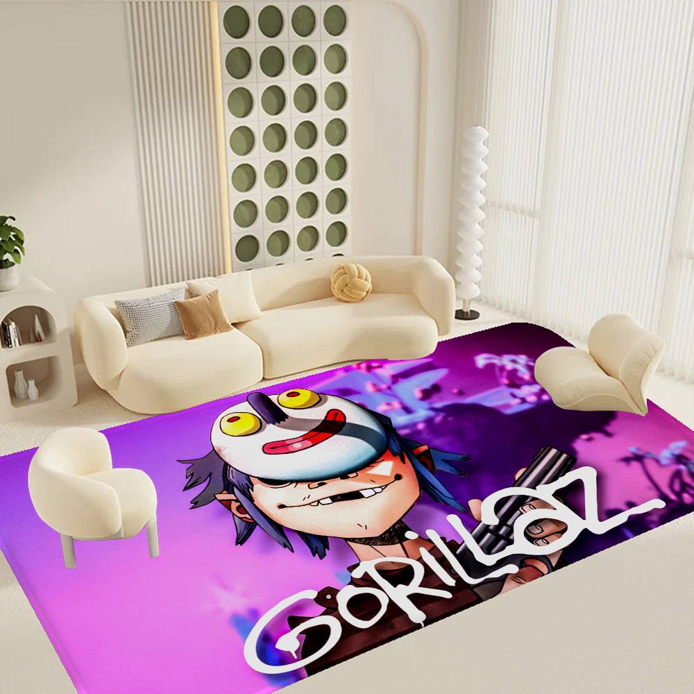 Music Cool Band G-gorillaz Room Mats Retro Multiple Choice Living Room Kitchen Rug Non-Slip Welcome Rug