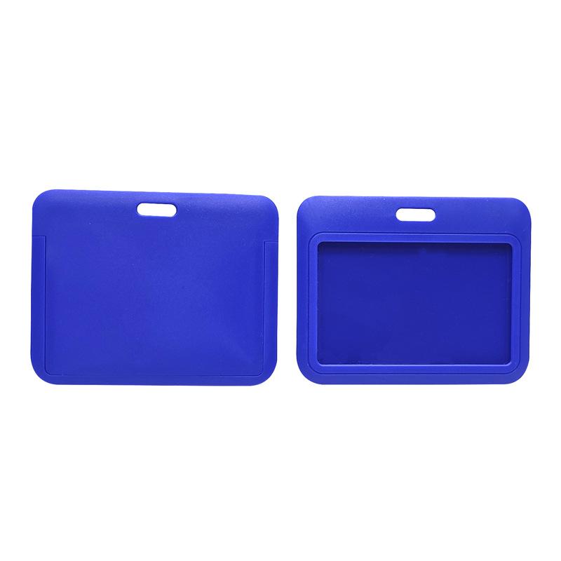 1PC Sliding ID Card Cover Name Badge Holder for Bus Work Card Women Students Card Protector