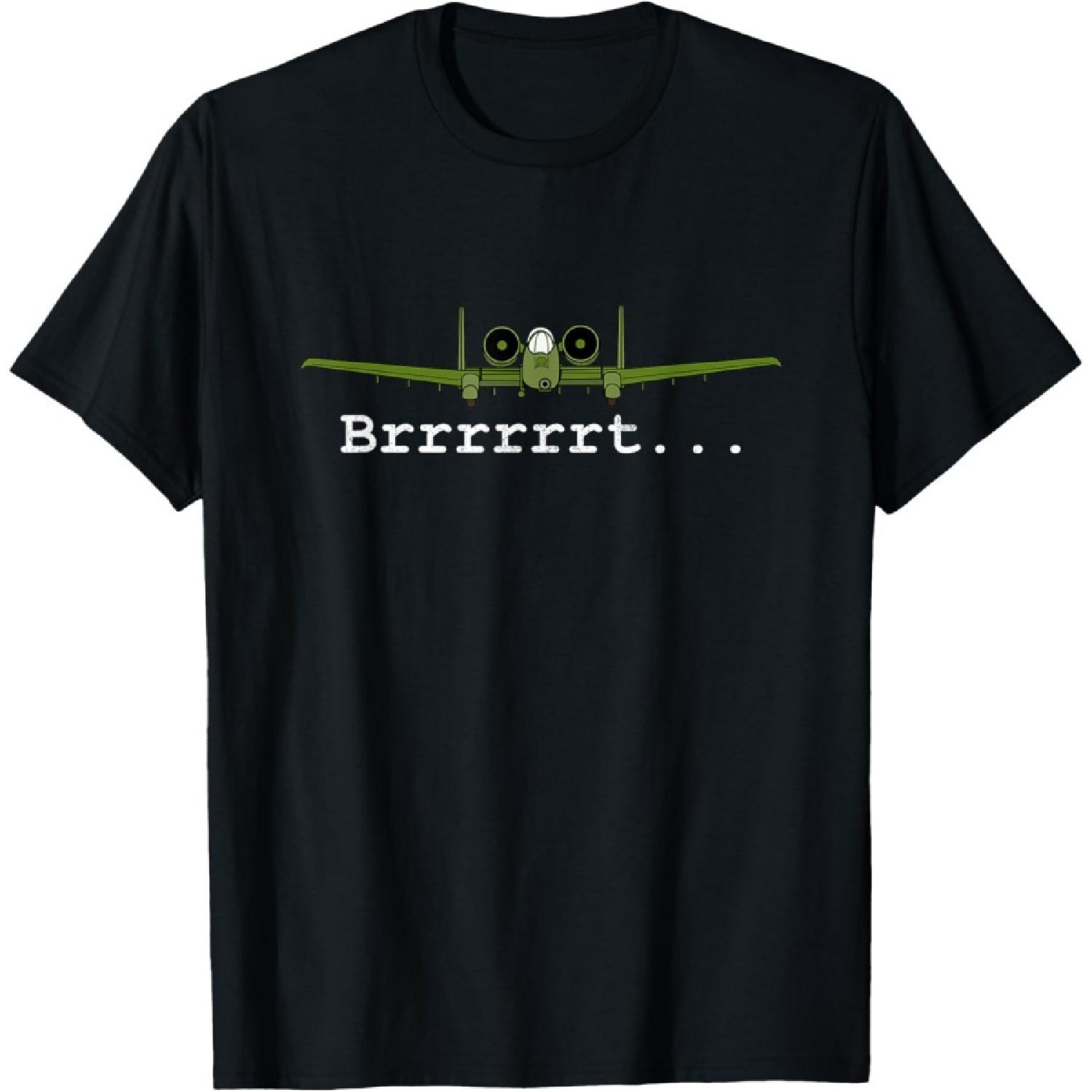 

Dinosaurus Rekx A-10 Thunderbolt II Warthog Retro Graphic T-Shirt - Black, Unisex-Adults, Small XXXXXL чорний