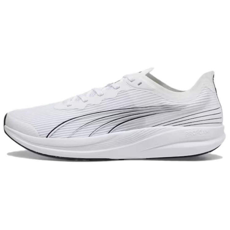 Puma Pro Racer Comfortable Durable Non-Slip Wear-Resistant Low-Top Casual Running Shoes Unisex sneaker White Black 379442-04