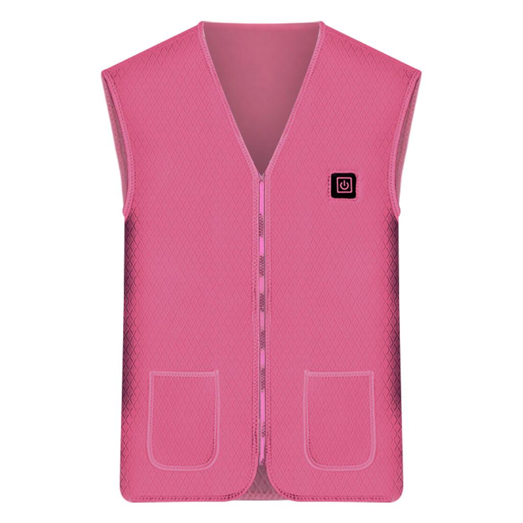 Herren und Damen Ärmellose Taschenweste mit Wollkapuze Winter Locker Weste