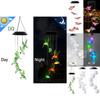 Colorful Solar-powered Wind Chime Lights For Magical Garden Atmosphere