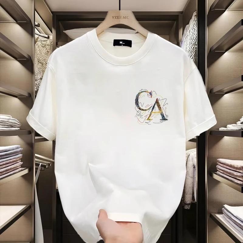 Trendy Brand Short-Sleeved Pure Cotton Men'S Printed T-Shirt Trendy Men'S And Women'S Versatile Round Neck T-Shirt Men'S