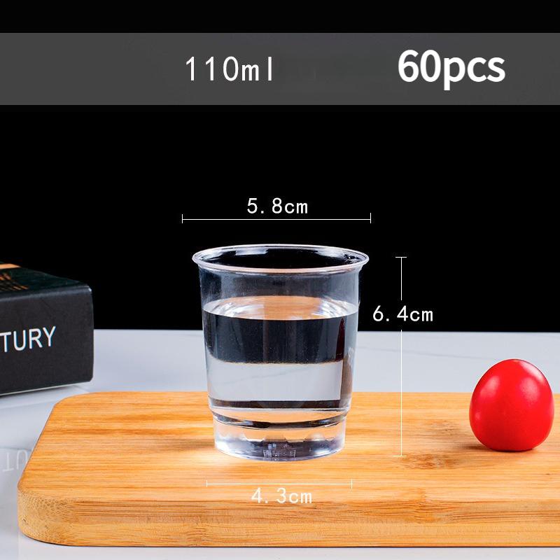 Eco-friendly Clear Plastic Disposable Party Shot Glasses Jelly Cups Tumblers Birthday Kitchen Accessories High Temperature Resistant Tea Cup for Drink