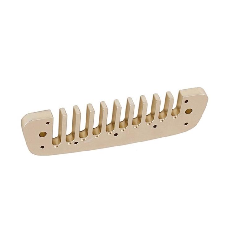 Professional 10 Holes Diatonic Harmonica Comb Replacement Practical Metal Harmonica Comb Harmonica Part Enduring
