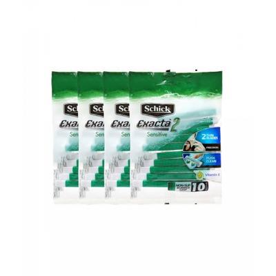 Schick Ejector 2 Sensitive Einwegrasierer 10er Pack X 4