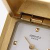 Hermes Medor Watches Vintage Gold WhiteDial Plated Gold/leather Quartz Analog Display Women Used