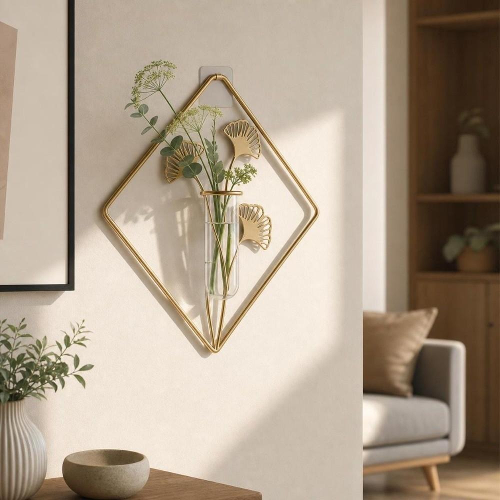 Vase Wall Mounted Planter Flower Pot Wall Hanging Planter Shelf Wall Decoration Home Decor