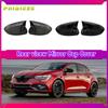 Mirror Cover for Renault Megane 4 2016 2017 2018 2019 2020 Accessory Bright Black Case Car Shield