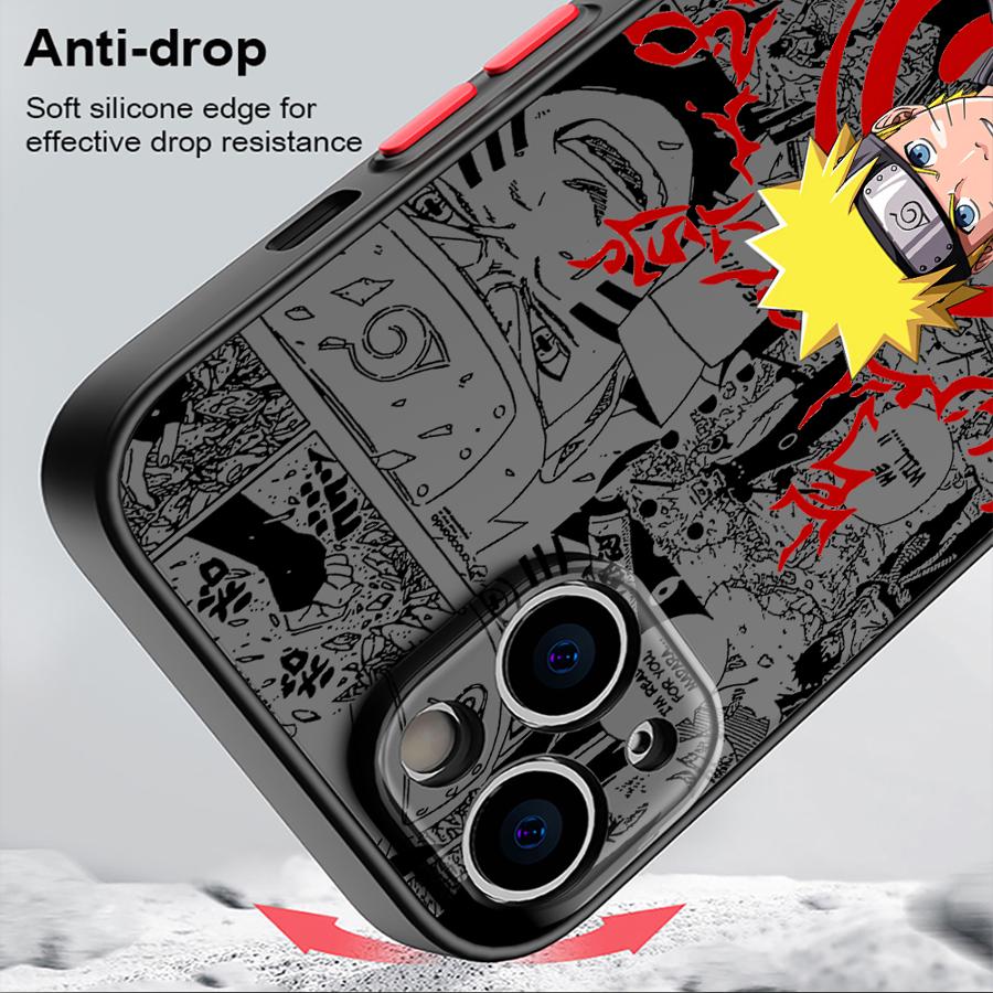 Husă Cool Anime Naruto pentru iPhone 15 Plus 13 Mini XR X 11 16 Pro Max 12 14 Husă Telefon Mată