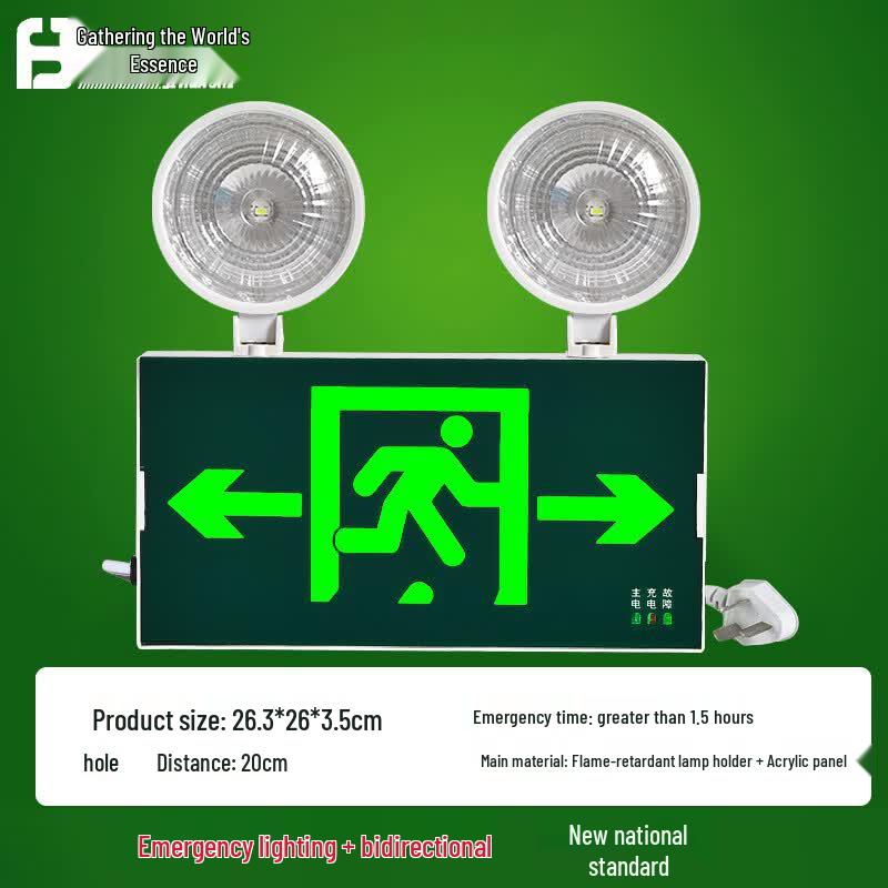 LED Emergency Exit Sign and Lighting Fixture
