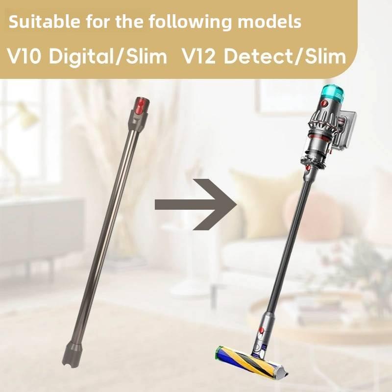 Dyson V10 For V12 Fine Metal Aluminum Straight Pipe Extension Accessories Rod