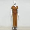 2026 Elegant One-Shoulder Rhinestone Slim-Fit Formal Summer Dress for Women
