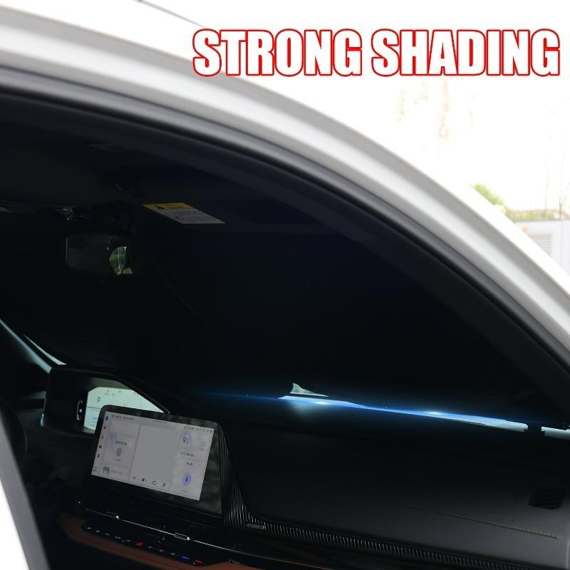 UV Protection Curtain Car Front Window Sun Shade Laser Layer Heat Shield Cooling Folding Windscreen Visor Styling Accessories