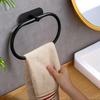Wall Mounted Towel Ring Hook Rustproof Self-adhesive Towel Holder Hand Towel Holder  Bedroom Use