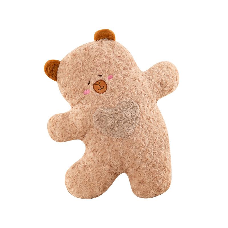 New Capybara Pillow Girl Sleeping Doll On The Bed Cute Plush Doll Lunch Break Cushion