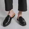 Men Closed Toe Half Slippers Summer Casual Mules Breathable Walking Sandals Big Size Outdoor Shoes