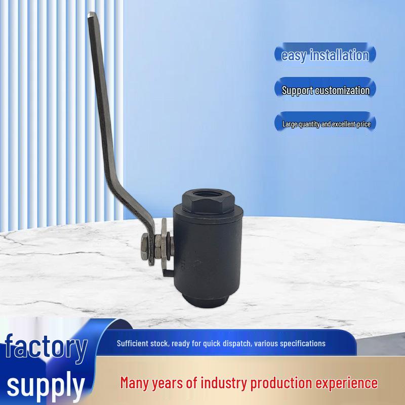 

Two-Piece High-Pressure Carbon Steel Ball Valve, Large Flow, Female Thread, Manual Control Model DN10