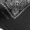 kakatrend bandana paisley 100% cotton black adult stylish handkerchief cotton bandanna unisex durag large size men black 55cm x 55cm