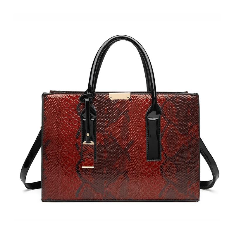 Trendy Women's Bags, Crocodile Pattern Portable Shoulder Bags, Embossed Large-capacity Messenger Bags, All-match.