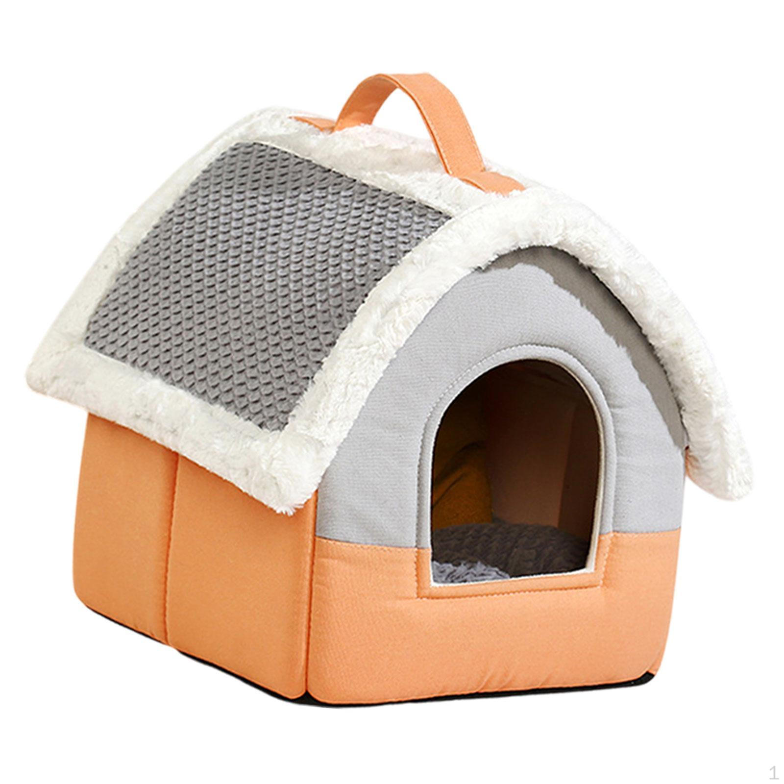 

Домашний любимец кошка собака домик кровать питомник аксессуары уютный внутренний съемный теплый пещера гнездо