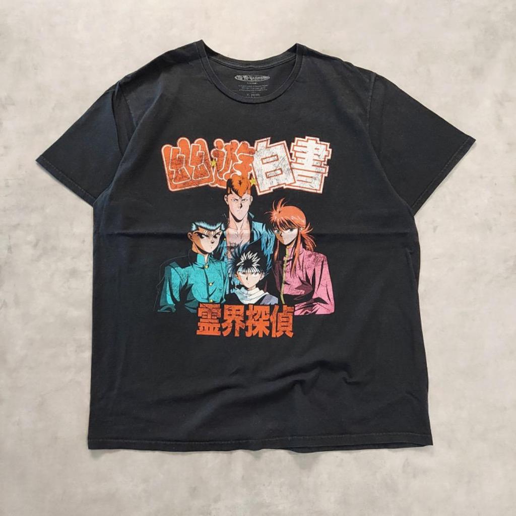 [USED] Yu Yu Hakusho Print T-Shirt, Anime, Manga, Vintage, Size XL, Black, 14260