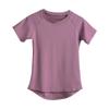 Women's Summer Sports Tops: Loose-Fit Short-Sleeve T-Shirts for Running, Fitness, Pilates, Yoga with Mesh Detailing