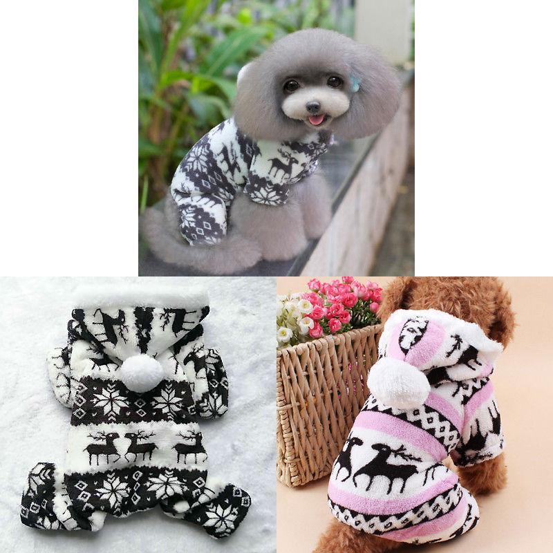Premium Quality Warm Pet Dog And Cat Apparel Pajamas Hoodie For Winter Comfort