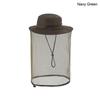 Men's Bucket Hat with Net Mesh For Solid Breathable Fishing Hat Outdoor Sports Fishing Gardening