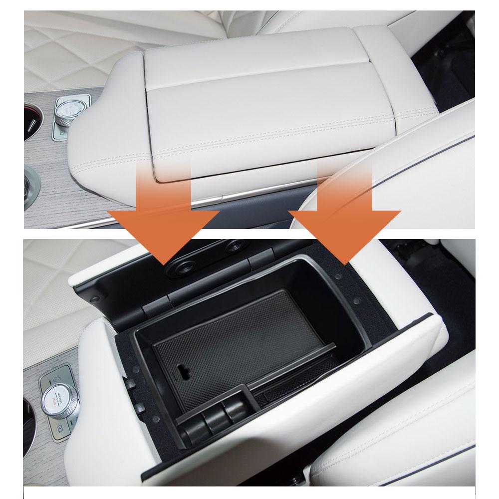 Center Console Organizer Tray Compatible with Genesis GV80 2025 2025 2025 Accessories, Secondary Storage Armrest Glove Box