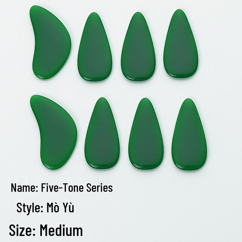 Performance Grade Guzheng Fingernails for Adults & Children, Five-Note Series Artificial Nail Tips