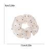 Korean-Style Gentle Solid Colour Pearl Mesh Polka Dot French Hair Tie For Women Elegant Large Scrunchie Hair Accessory