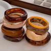 Smudge Irregular Resin Bracelet Women'S Retro Simple High-End Bracelet Wind Versatile Jewelry