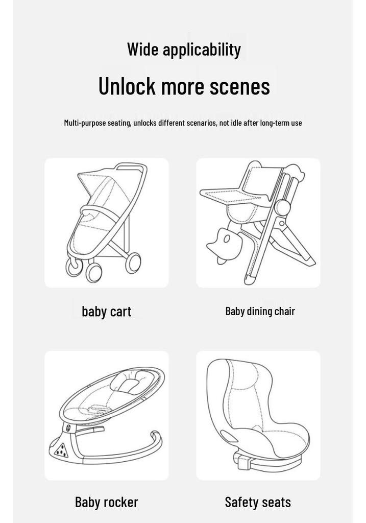 Babyvovo Cooling Seat Cushion for Baby Strollers - Summer Stroller Mat