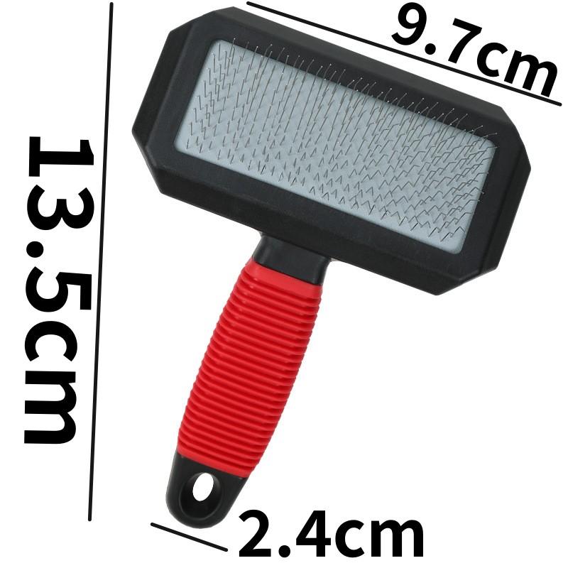 Dog Brush Stainless Steel Dogs Combs Massage Dog Grooming Brush Pet Hair Remover Cleaning Tools Soft Handle Cat Comb Brush Cat