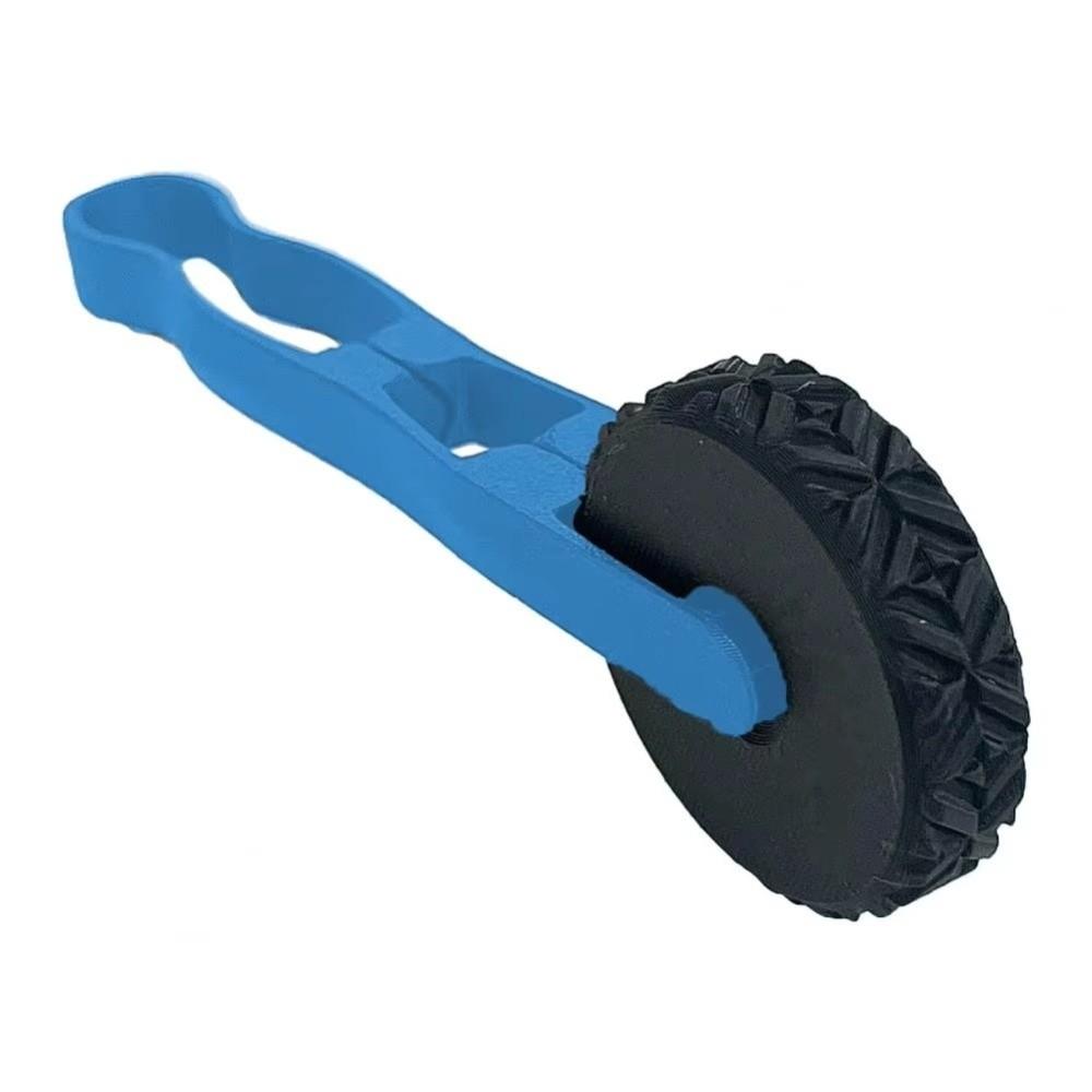 Durable 3D Printed Clay Texture Roller Geometric Plastic Stamp Wheel Egyptian Floral Pattern Ultralight Rolling Tool for Clay nero