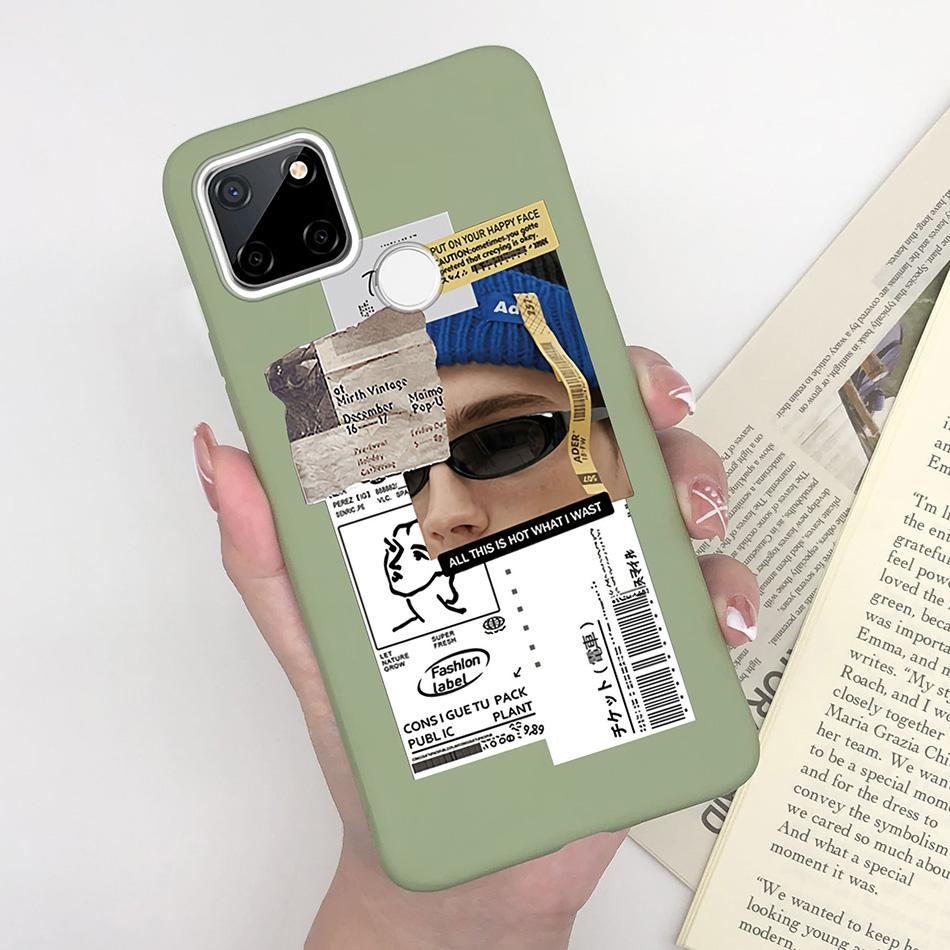 For OPPO Realme C25 C25S C25Y Case Cartoon Soft Silicone Matte Shockproof Phone Back Cover For Realme C 25 S Y Capa Funda Coque