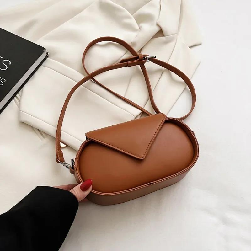 

Корейская версия ретро маленькая квадратная сумка мода треугольный дизайн одно плечо уникальная осень зима новая текстура поп-сумка через плечо