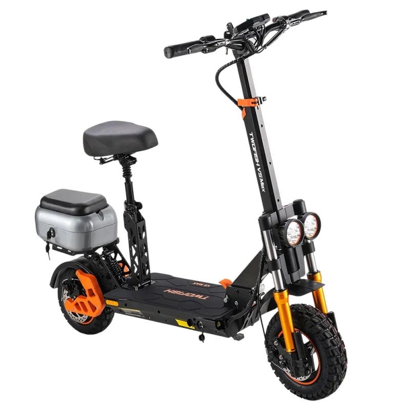 TWOFISH V5 MAX Electric Scooter with Seat, 800W Motor, 48V 18Ah Battery