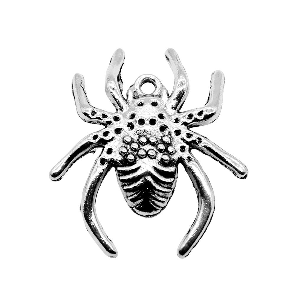 

10шт Паук Шармы Амулеты Античное серебро Цвет Цинковый сплав 28X25mm