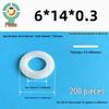 Thickened Nylon Plastic Flat Washer: Hard Plastic Gasket M2-M16