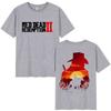 Red Dead Redemption 2 Graphic T-Shirts Arthur Morgan Game Player Tops Short Sleeve T-shirt Men's Gothic Clothing Cotton T Shirt